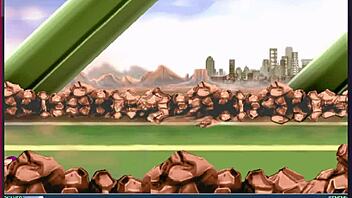 In the final fuck scene, the gameplay unfolds intensely