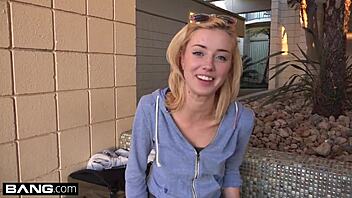 amateur haley reed, just a teen, gave our bang producer a sloppy outdoor blowjob with a facial finish.