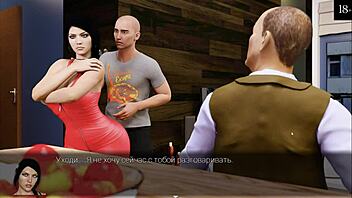 Beautiful anime game with big tits and hot scenes