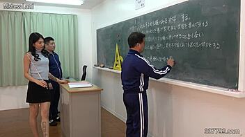 Hey, can you handle Japanese teacher dominating masochistic students like this?