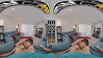 virtual porn doing the fucking chores with stepmom carmela clutch vr