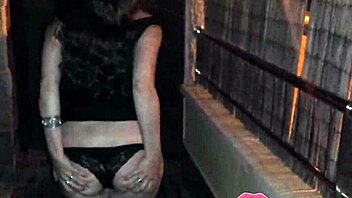 Watch this young brunette give an amazing handjob in the public pool!