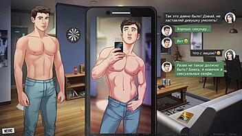 Cartoon porn with boss and employee having sex at work