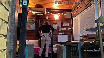 met delivery guy naked, let him touch my boobs outside