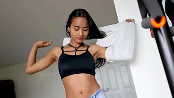 i face fuckd the flexble teen's mouth with my monstr cock at the gym