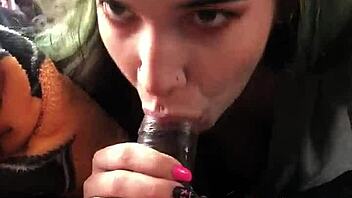 Amateur Alternative Teen 18+ Blowjob Poses Like Crazy!