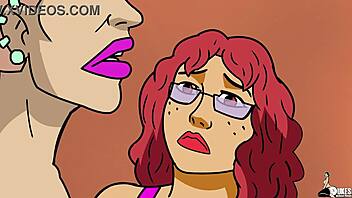 PAWG stripper lands in hot trouble during wild cartoon action! 😲