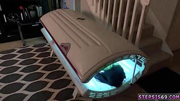 old redhead stepbro gives hardcore blowjob to petite teen