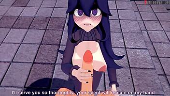 Мультяшный тренер маньяк хекс трахает в публичной фантазии?