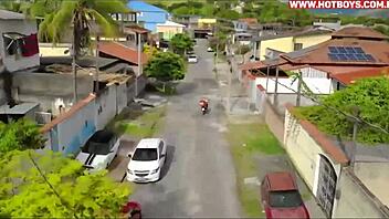 sucking the delivery guy's huge dick in the ass