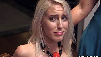 Married couple roughly anal fucks teen in kinky wedding play