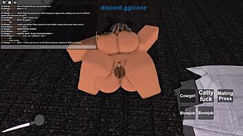 Wild ride with a big ass and big tits in Roblox porn