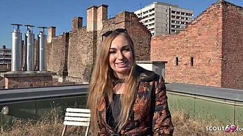 german scout, can fashion teen 18+ model liza handle anal for cash outdoors?