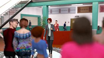 in being a dik 06, the player helps the hot redhead president with her huge monster cock