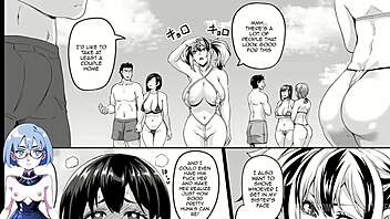Beach trip turns steamy: Hentai and cartoon fun