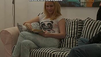 shy blonde gets crazy hardcore sex on camera