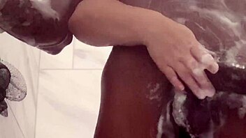 Stepsister's tight hole nearly taken in shower