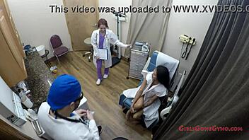 First gyno exam for Ava Siren and Angel Santana in Florida.