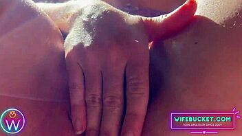 In this homemade video, wifebucket's naty rubs her pussy in lingerie and cums hard on camera for amateurs
