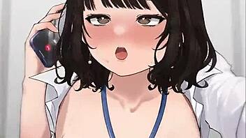 Creampie cowgirl during phone sex!