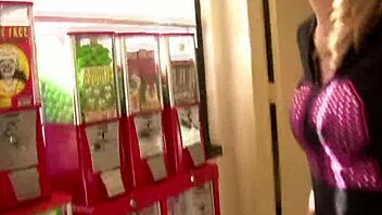 White Teen 18+ Feels Intense Pleasure as Two Guys Fuck Her in Public Places