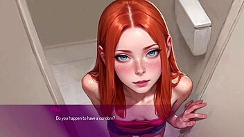 Public toilet tryst: horny wife cheats with a stranger