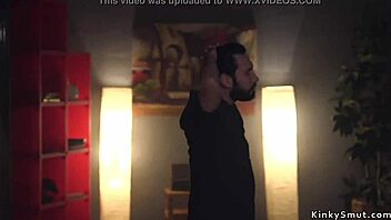 Married couple roughly anal fucks teen in kinky wedding play