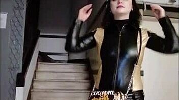 Latex goddess dominates in anime hentai style 😈