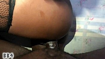 African Stud Pounds Curvy Stepdaughter After Work With Creampie and Cumshot