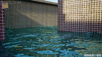 Lust Academy 205 features intense sexual encounters in a game setting.