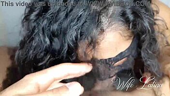 Latina wife rides monster cock for creampie.