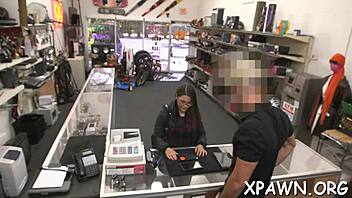 amateur shown back room, babe gets drilled hard