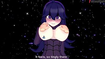 Cartoon hex maniac trainer bangs in public fantasy?