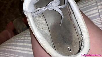 Bouncing Boobs and Pissing Pussy in Dirty Sneakers Compilation