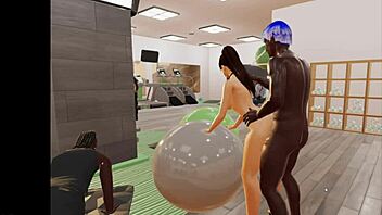 Comendo a novinha na academia 3dxchat.