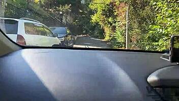 Stepsister delivers sloppy blowjob messily