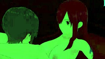 lucy heartfilia and erza scarlett have intense creampie sex in fairy tail hentai 3d cartoon.