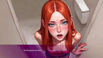 Mila ai cheats in public toilet