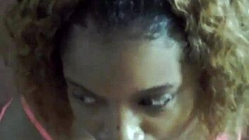Innocent Ebony Sucks White Cock in Philly