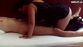 Hotwife Sucks Lover's Cock, Rides Him Before Cuckold