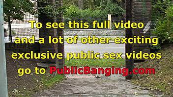 Cute Teen 18+ Alexis Crystal in Wild Public Threesome Action. This Street Orgy Bangs Hard! 🔥