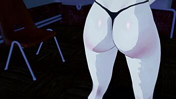 itsuka kendo performs squirting masturbation in 3d hentai