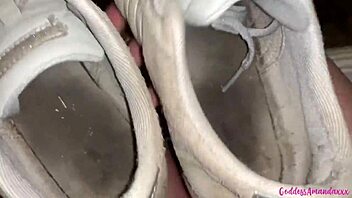 Bouncing Boobs and Pissing Pussy in Dirty Sneakers Compilation