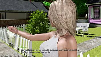 in being a dik 06, the player helps the hot redhead president with her huge monster cock