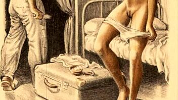 vintage erotic illustration brings back steamy old-school vibes! 😘