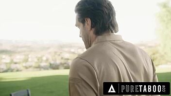 Just a casual day when the delivery guy tricks petite Penelope Woods into losing her virginity as her stepfather. Wild taboo stuff unfolds quick!