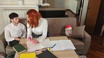 Ever fucked shy teen classmates in a wild 3some after class?