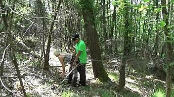 Busty tattooed mature blonde goes wild in outdoor anal