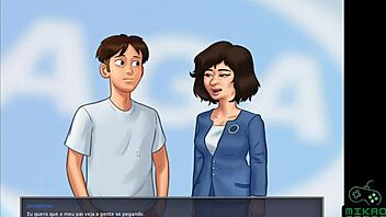 i finally got my moto in summertime saga ep 54, so thrilled!