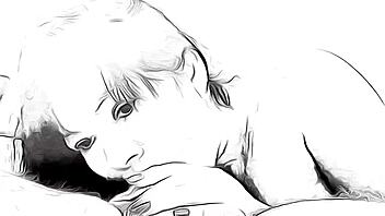 cartoon take on me: nympho gets deepthroat blowjob 😈